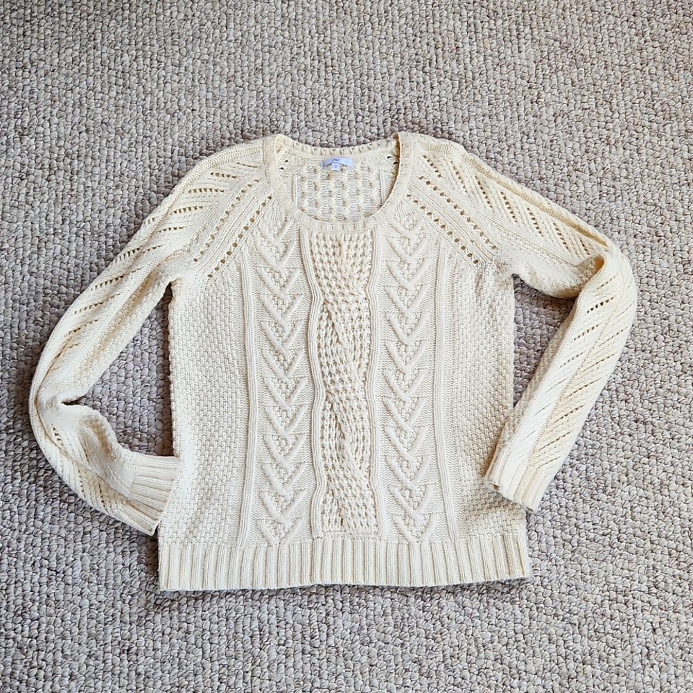 Gap fishermans sweater, cable knit sweater, medium, Y2K